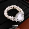 Tempérament Diamond Love Pearl Regarder une mode personnalisée NOUVEAU STYLE Bracelet French Frendy Artisanat