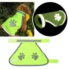 1pc chien animal de compagnie de sécurité réfléchie gilet haute visibilité à la veste de animaux de compagnie fluorescent