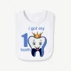 Boy or girl I got My First Tooth bib baby shower Gender reveal gift present 1st Tooth Announcement Birthday Party Photo props