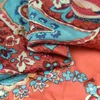 Floral och Paisley Print Design 100% Silk Habotai Silk Fabric Sheer, SHB040