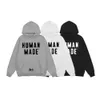 2023 Designer Hoodies Human Made hoodie pullover sweatshirts losse lange mouwen beren duck schattige dierenbrief print heren dames katoenen capuchon oversized s-xl