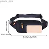 Sport Bags Mens Chest Bag Waterproof Outdoor Sports Bag Oxford Bag Korean Waist Bag Fanny Bag Crossover Mens Banana Bag Y240410Y240418U43W