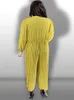 Wmstar Plus Size Jumpsuit Women Clothes Solid Elastic Waist Wide Leg Romper One Piece Outfits Summer Wholesale Drop 240410