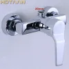 .Gepolijste chromen afwerking Nieuwe muur gemonteerde douchekraan badkamer badkuip handheld douchekraan mixer kraan YT-5323