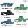 Dla Motorola Moto G10 G20 G30 G50 G60 G100 E6 E7 Plus G8 Plus G9 Plus Złącze USB Port Connector Port Flex Wymiana