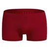 Cuecas homens gelo seda de seda respirável boxers de cueca cueca sexy cor sólida shorts confortáveis calcinha de moda lingerie