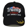 Styles Donald 12 Trump 2024 Cap Hafted Baseball Hat z regulowanym paskiem Save Amercia Again Banner 0410