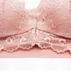 Bras Plus SIze Bra Front Closure 5d Shaping Push Up Seamless Underwear Soft Lace Seductive Bra Oversize S-8XL 240410