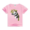 T-shirts New 2019 Kids T Shirt Cartoon Funny Panda T-shirts Summer Costume Baby Boys Girls Clothing Children T Shirts Childrens Wear 240410