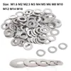 1/5/10/25/50/100 pcs M1.6 M2 M2.5 M3 M4 M5 M6 M8 M10 M12 M14 M18 304 Stainles Steel Flat Washers For Bolt&Screw