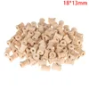 100 stcs houten kleur lege schroefdraad spools houten bobbins haspelen organisator naaien gereedschap