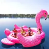 Piscina grande se encaixa em seis pessoas 530cm gigante pavão flamingo unicórnio piscina inflável de barro de ar anel de ar anel de ar anel de natação2440