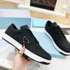 Designer Femmes Prads Skate Chaussures du centre-ville baskets en cuir tissu Lace Up Woman Flat Training Running Shoe 2342