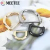 Meetee 5 / 10pcs 13/16/20 / 25 mm en métal d bague boucle sacs bagues à vis