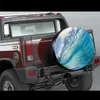 Delumie Rolling Waves Tire fraîche Cool Countes de roues Protégeurs de roues Universal pour la remorque pour RV RV SUV Camper Trai