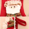 Świąteczne pończochy skarpetki Santa Elk Bear Snowman Plush Candy Gift Bag Ościsk Komorski Drzewo Wiszące wystrój domu