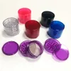 5 Layers 60mm Hand Router Plastic Grinders Spice Mill Crusher Magnent Dry Herbs Cigarette Colorful