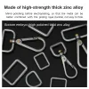 WUTA New Strong Thick Metal O Dee D Ring Buckle Clasp Dog Collar Strap Hand Bag Purse Belt DIY Leather Craft Accessories10pcs