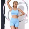 Actieve sets Yoga Set met shorts Push Up Fitness Sports Bra Crop Top Suit Gym Training Outfit Dragen Women Tracksuit