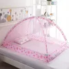 Opvouwbare kinderen baby zomer slaapkamer netten luifel beddening koepel tent muggen netto mesh fabric border rand decor insecten preventie