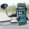 360 Rotera Sucker Car Phone Holder Flexible Mount Stand Mobile Cell Support för iPhone Samsung Xiaomi Clip Telefonhållare i bilen