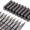 9 PCS / Set Caligraphy Pens Black Micro Stra Tamesproof Drawing Dracs for Scrapbooking Fineliner Lettring Pen Stationery