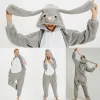 Hiver Animal Wolf Anifromyme Kids Kigurumi Pajamas Unicorne Sleeping Sleeping For Women Pyjamas Jumpsuit Girl Boy Blanket Slembers