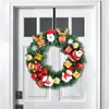 Decorative Flowers 2024 Christmas Wreaths Most Wreath Styles With Creative Pendants Door Window Wall Hanging Navidad Garlands Ornaments