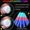 Jouet rave LED 15/12/30 PCS MODE LED GLOW Sticks Balk Bulk Colorful RVB Sticks Glow dans les fournitures de fête sombres pour l'anniversaire de mariage Rave 240410