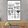 Alphabet DIY Silikon Clear Stamp Cling SEAL Scrapbook Expossing Album Decor