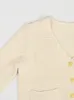 Kadın Sweaters Kadın Altın Düğmeleri Örgü HARDIGAN V YAZLIK Uzun Kollu Kadın Slim Fit Tek Breated Sweater Cepler Bahar 2024