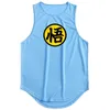 Logo anime japonais Logo Wu Fonction drôle de gym imprimé Top pour hommes Body Body