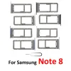 Pour Samsung Galaxy Note 8 N950 N950F N950FD N950U N950W 100% Téléphone d'origine Nouvel adaptateur de carte SIM Micro SD Pièces de plateaux de carte à puce