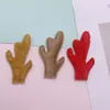 60pcs/lotto 3,5*5,5 cm Antle di Natale Felt Applique imbottita per abiti fai -da -te danno da cucire Accessori per clips clip toppe