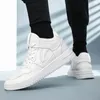 Casual Shoes White Sneakers For Men 2024 Autumn High Top Lace Up Men's Vulcanized Simple And Versatile Fashionable
