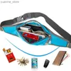 Sportväskor Sportmonterad midjepåse Multifunktionell Running Bag Mens Waterproof Fitness Outdoor Cash Telefon Y240410
