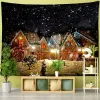 Christmas Snowy Night Series Tapestry Wall Mounts House Dream Witchcraft Dormitory Living Room Home Decor