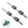 2PCS HGR20 HGR15 Square Linear Guide Rail + 4PCS Blok łożyska slajdów HGH15CA HGW15CA HGH20CA HGW20CA dla części CNC