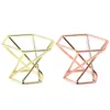 Metal Display Stand for Crystal Glass Lens Ball Sphere Globe Holder Swirl Leg Makeup Sponge Organizer Rack Home Decor