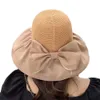 Women Sunshade ، حماية الشمس Big Brim for Summer Leisure Travel endoroyile Travel ، نسخة كورية قابلة للطي ووجه قاسي تغطي قبعة الصياد