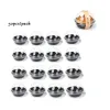 50pcs/Set Black Tray Poleging Chic Uchurcowanie Plastikowa kamak