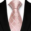 Neck Ties Luxury 8CM mens collar plain and plaid tie suitable for mens beauty and beauticians jacquard woven Ascot formal business party accessoriesC240410