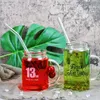 25cm Length Glass Straws Reusable Drinking Long Straws for Cocktail Beer Drinkware Smoothie Milkshakes Eco-friendly Straws