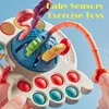 Baby Montessori Sensory Development Education Toys Pull String Finger Grepp Training Tidig Learning Toy Tinging A Free 13y 240407
