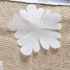 100pcs / lot Accessoires de vêtements Petites fleurs Applique blanc dans Organza Broche bricolage Robe de mariée