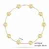 Pendant Necklaces Hot selling natural gemstone Four-leaf Clover/Five-leaf Flower necklace Simple white shell sweater chain for women party jewelry 240410