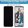 AMOLED original 6,65 "pour ZTE Nubia Red Magic 3 NX629J écran d'affichage d'écran de panneau tactile pour le rouge Magic 3S NX629J_V1S LCD