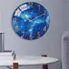 Wall Clocks Rotating Starry Sky Brief Design Silent Home Cafe Office Wall Decor Watch for Kitchen Walls Art Large Clock 30cm