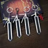 Berserk Mits Black Sword Bush -Keckain Jewelry Key Chaine Anime Keyrings Клавицы для мужчин Женские аксессуары ключ кольцо подвеска Llaveros