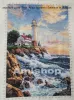 AMISHOP TOP QUALITE Belle belle kit de point de croix compté The Lighthouse Light House at the Seaside Port Dim 03895